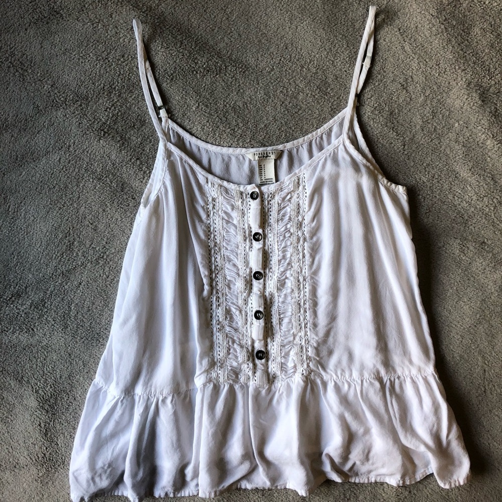 White Forever 21 Tank